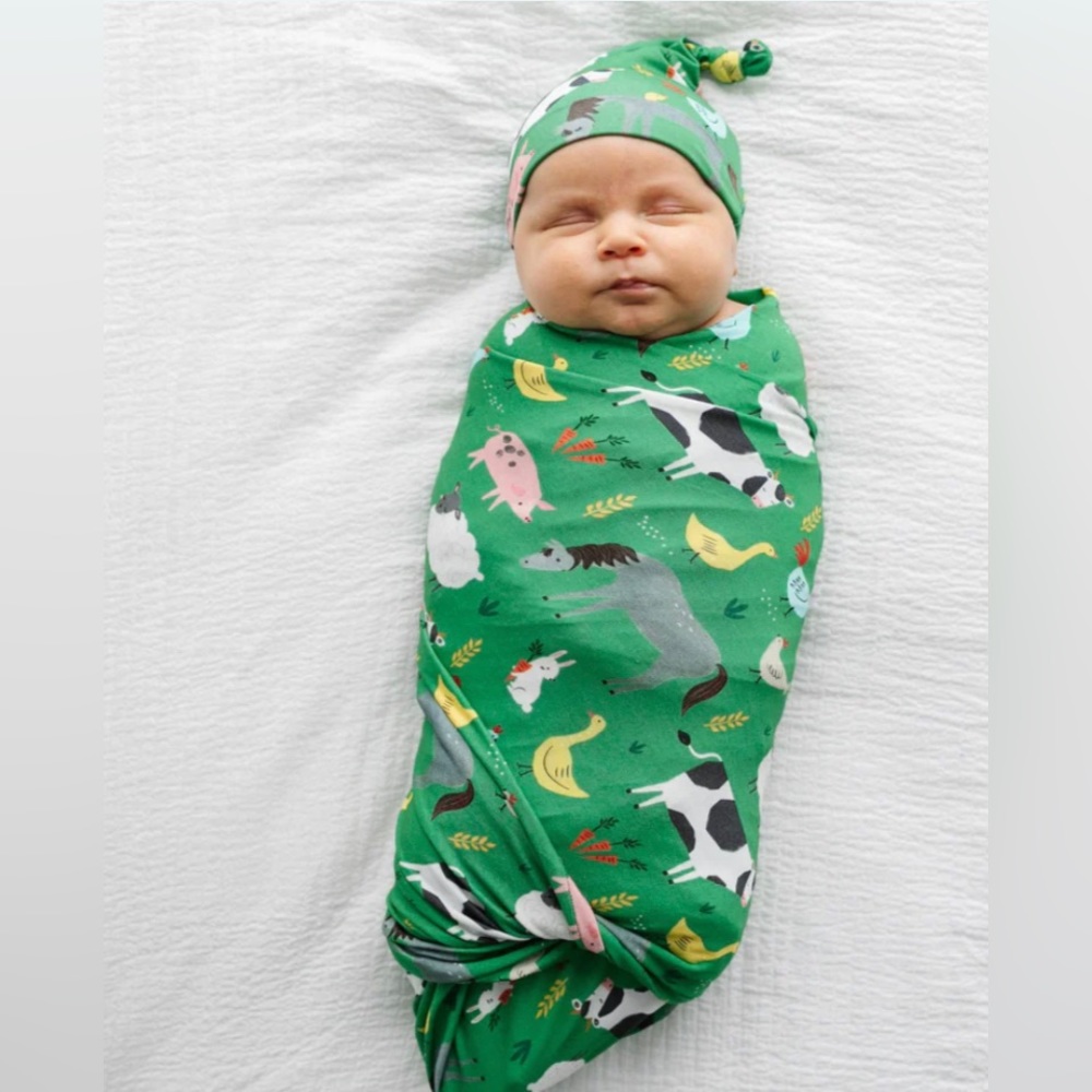 🐷🐮NIB LS Farm Swaddle🐮🐷